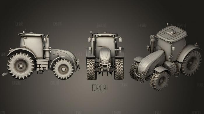 3D Farm Tractor 2 stl model for CNC